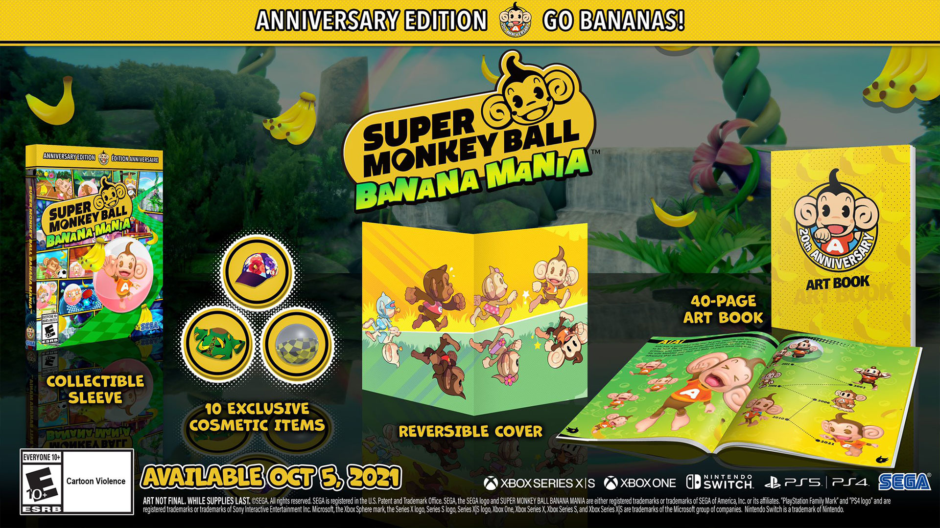 Super Moneky Ball Banana Mania in uscita per l'anniversario